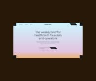 Health Stack website design